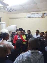 GE Medina Mutisya Training Nyeri Healthcare Workers on Mammography S.jpg
